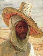 Etienne Dinet Tete d'Arabe Spain oil painting artist
